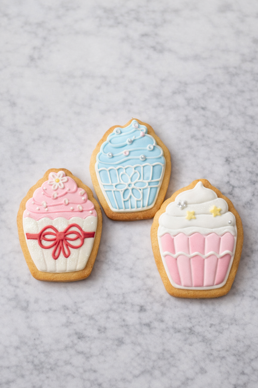 🎀 Cupcake Desenli 3’lü Kurabiye Kalıbı Seti 🎀