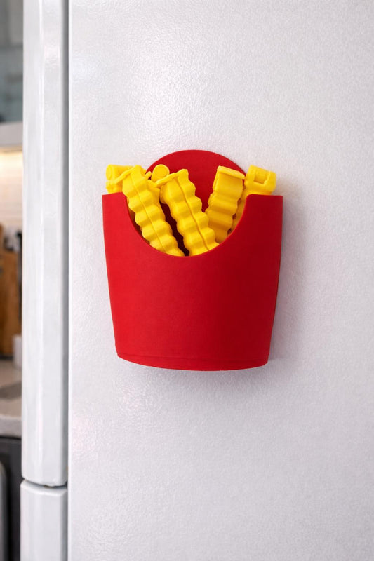 Patates Kızartması Tasarımlı Poşet Kapatıcı Klips – 6’lı Set