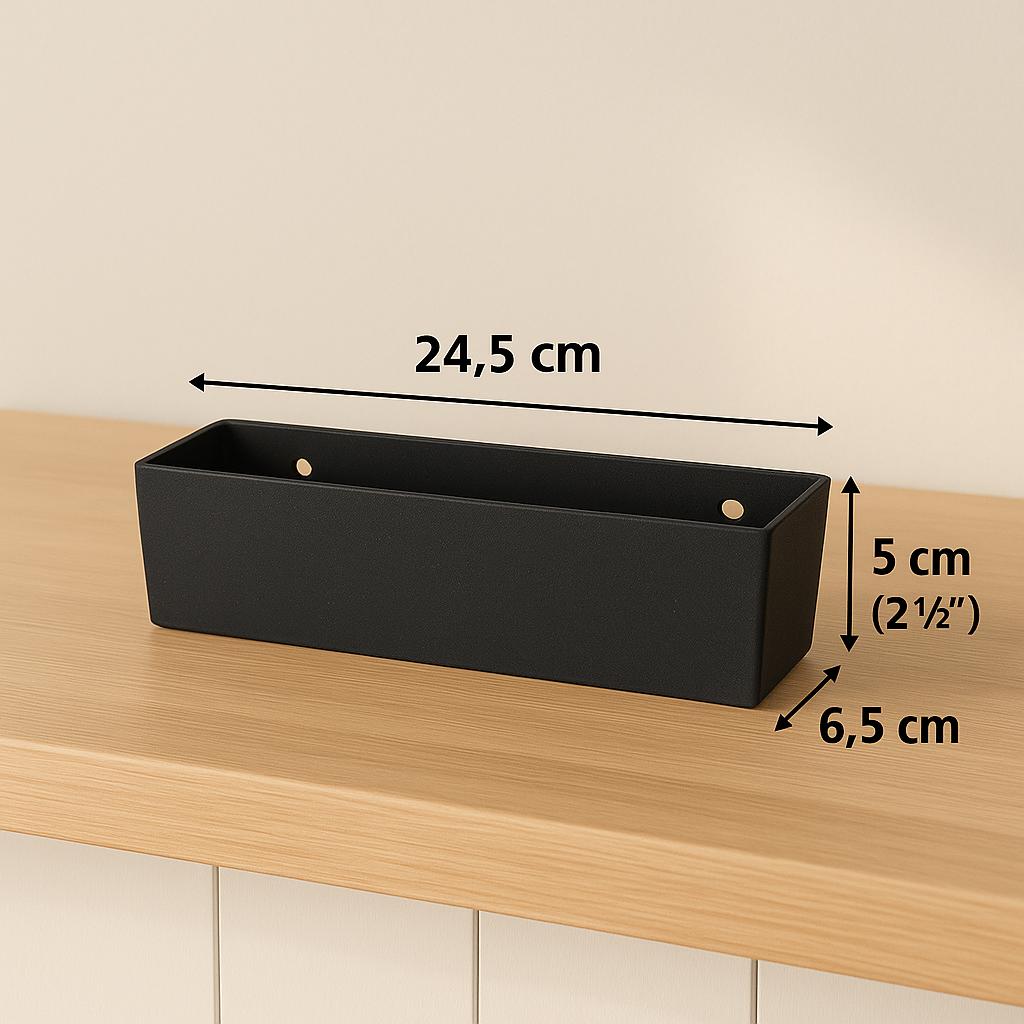Modern Duvar Tipi Uzun Saksı – (24.5X6.5CM)